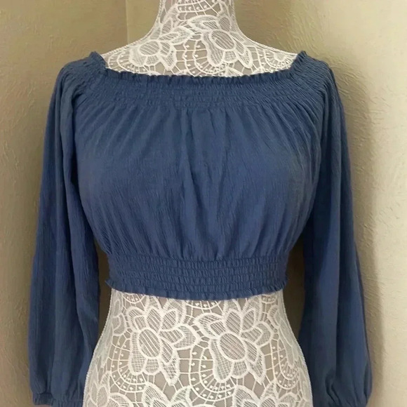 🧡H&M blue top - Picture 4 of 6